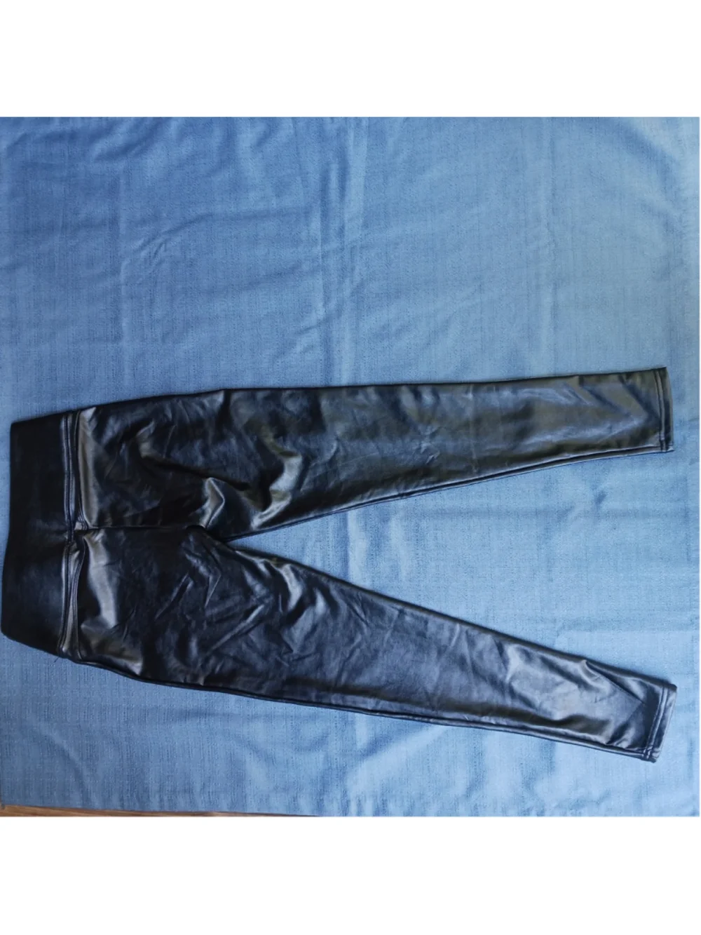 Vince Camuto Womens Faux Leather Ankle Leggings S Black Stretch